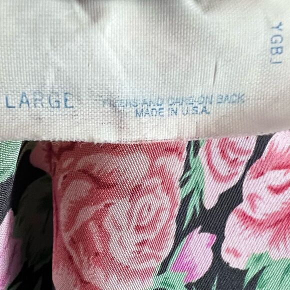 Lily of France Vintage Floral Lace Ruffle Slip Dress Size L - Picture 8 of 8